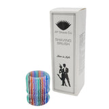 Blue Hue Stripe Handcrafted Shaving Brush Handle (fits 24mm, 22mm knots) | Handcrafted Brush Handle | AP Shave Co.