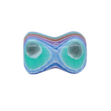 Blue Hue Stripe Handcrafted Shaving Brush Handle (fits 24mm, 22mm knots) | Handcrafted Brush Handle | AP Shave Co.