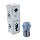 Blue Hue Stripe Handcrafted Shaving Brush Handle (fits 20mm, 22mm knots) | Handcrafted Brush Handle | AP Shave Co.