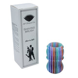 Blue Hue Striped Handcrafted Shaving Brush Handle (fits 24mm, 26mm knots) | Handcrafted Brush Handle | AP Shave Co.