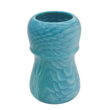 Blue Snakeskin Handcrafted Shaving Brush Handle (fits 24mm, 26mm knots) | Handcrafted Brush Handle | AP Shave Co.