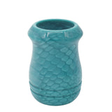 Blue Snakeskin Handcrafted Shaving Brush Handle (fits 24mm, 26mm knots)