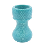 Blue Snakeskin Handcrafted Shaving Brush Handle (fits 24mm, 26mm knots) | Handcrafted Brush Handle | AP Shave Co.