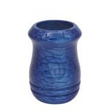 Deep Blue Snakeskin Handcrafted Shaving Brush Handle (fits 24mm, 26mm knots) | Handcrafted Brush Handle | AP Shave Co.