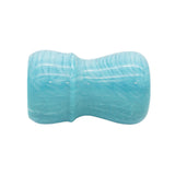 Blue Snakeskin Handcrafted Shaving Brush Handle (fits 28mm, 30mm knots) | Handcrafted Brush Handle | AP Shave Co.