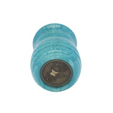 Blue Snakeskin Handcrafted Shaving Brush Handle (fits 24mm, 26mm knots) | Handcrafted Brush Handle | AP Shave Co.