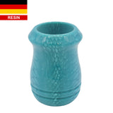 Blue Snakeskin Handcrafted Shaving Brush Handle (fits 24mm, 26mm knots) | Handcrafted Brush Handle | AP Shave Co.