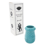 Blue Snakeskin Handcrafted Shaving Brush Handle (fits 24mm, 26mm knots)