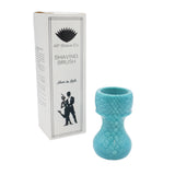 Blue Snakeskin Handcrafted Shaving Brush Handle (fits 24mm, 26mm knots) | Handcrafted Brush Handle | AP Shave Co.