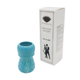 Blue Snakeskin Handcrafted Shaving Brush Handle (fits 24mm, 26mm knots) | Handcrafted Brush Handle | AP Shave Co.