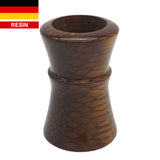 Burnt Gold Snakeskin Handcrafted Shaving Brush Handle (fits 24mm, 26mm knots) | Handcrafted Brush Handle | AP Shave Co.