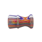 Candy Stripe Handcrafted Shaving Brush Handle (fits 24mm, 26mm knots) | Handcrafted Brush Handle | AP Shave Co.