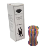 Candy Stripe Handcrafted Shaving Brush Handle (fits 24mm, 26mm knots) | Handcrafted Brush Handle | AP Shave Co.