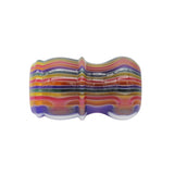 Candy Stripe Handcrafted Shaving Brush Handle (fits 24mm, 26mm knots) | Handcrafted Brush Handle | AP Shave Co.