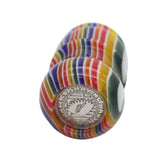 Candy Stripe Handcrafted Shaving Brush Handle (fits 24mm, 26mm knots) | Handcrafted Brush Handle | AP Shave Co.