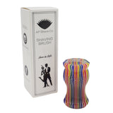 Candy Stripe Handcrafted Shaving Brush Handle (fits 24mm, 26mm knots) | Handcrafted Brush Handle | AP Shave Co.