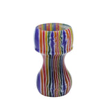 Candy Stripe Handcrafted Shaving Brush Handle (fits 24mm, 26mm knots) | Handcrafted Brush Handle | AP Shave Co.