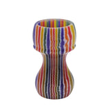 Candy Stripe Handcrafted Shaving Brush Handle (fits 24mm, 26mm knots) | Handcrafted Brush Handle | AP Shave Co.