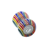 Candy Stripe Handcrafted Shaving Brush Handle (fits 24mm, 26mm knots) | Handcrafted Brush Handle | AP Shave Co.