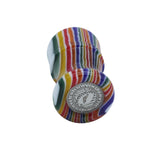 Candy Stripe Handcrafted Shaving Brush Handle (fits 24mm, 26mm knots) | Handcrafted Brush Handle | AP Shave Co.