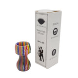 Candy Stripe Handcrafted Shaving Brush Handle (fits 24mm, 26mm knots) | Handcrafted Brush Handle | AP Shave Co.