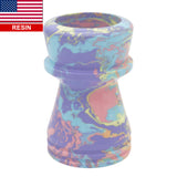 Spring Pastel Tye Dye Handcrafted Shaving Brush Handle (fits 28mm, 30mm knots)