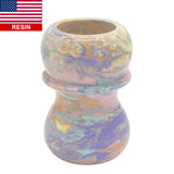 Spring Pastel Tye Dye Handcrafted Shaving Brush Handle (fits 24mm, 26mm knots)