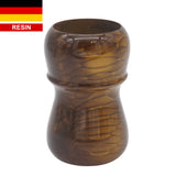 Burnt Gold Snakeskin Handcrafted Shaving Brush Handle (fits 28mm, 30mm knots) | Handcrafted Brush Handle | AP Shave Co.