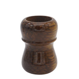 Burnt Gold Snakeskin Handcrafted Shaving Brush Handle (fits 24mm, 26mm knots) | Handcrafted Brush Handle | AP Shave Co.