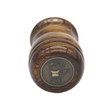 Burnt Gold Snakeskin Handcrafted Shaving Brush Handle (fits 24mm, 26mm knots) | Handcrafted Brush Handle | AP Shave Co.