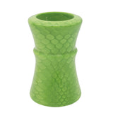 Green Snakeskin Handcrafted Shaving Brush Handle (fits 24mm, 26mm knots) | Handcrafted Brush Handle | AP Shave Co.
