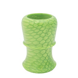 Green Snakeskin Handcrafted Shaving Brush Handle (fits 24mm, 26mm knots) | Handcrafted Brush Handle | AP Shave Co.