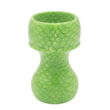 Green Snakeskin Handcrafted Shaving Brush Handle (fits 28mm, 30mm knots) | Handcrafted Brush Handle | AP Shave Co.