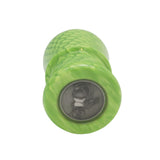 Green Snakeskin Handcrafted Shaving Brush Handle (fits 24mm, 26mm knots) | Handcrafted Brush Handle | AP Shave Co.