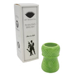 Green Snakeskin Handcrafted Shaving Brush Handle (fits 24mm, 26mm knots) | Handcrafted Brush Handle | AP Shave Co.