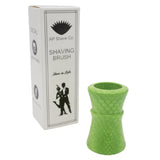 Green Snakeskin Handcrafted Shaving Brush Handle (fits 24mm, 26mm knots) | Handcrafted Brush Handle | AP Shave Co.