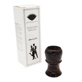 Honey Ebonite Handcrafted Shaving Brush Handle (fits 24mm, 26mm knots) | Handcrafted Brush Handle | AP Shave Co.