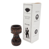 Honey Ebonite Handcrafted Shaving Brush Handle (fits 24mm, 26mm knots) | Handcrafted Brush Handle | AP Shave Co.