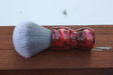 24MM SilkSmoke w/ Ruby Ripple Handle | Shaving Brush | APShaveCo