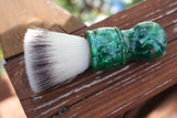 24mm FlatTop w/ Elegant Emerald Handle | Shaving Brush | APShaveCo
