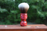 22MM SynBad w/ Ruby Ripple Handle | Shaving Brush | AP Shave Co.