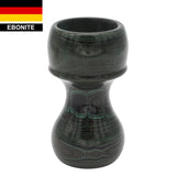 Jaguar Ebonite Handcrafted Shaving Brush Handle (fits 24mm, 26mm knots) | Handcrafted Brush Handle | AP Shave Co.