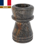 Karelian Birch Stabilized Wood Handcrafted Shaving Brush Handle (fits 24mm, 26mm knots) | Handcrafted Brush Handle | AP Shave Co.