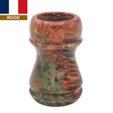 Karelian Birch Stabilized Wood Handcrafted Shaving Brush Handle (fits 24mm, 26mm knots) | Handcrafted Brush Handle | AP Shave Co.