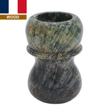 Maple Burl Stabilized Wood Handcrafted Shaving Brush Handle (fits 24mm, 26mm knots) | Handcrafted Brush Handle | AP Shave Co.