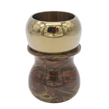 Tri-Bronze Handcrafted Shaving Brush Handle (fits 28mm, 30mm knots) | Handcrafted Brush Handle | AP Shave Co.