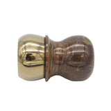 Tri-Bronze Handcrafted Shaving Brush Handle (fits 28mm, 30mm knots) | Handcrafted Brush Handle | AP Shave Co.