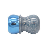 Blue Bronze & Aluminum Handcrafted Shaving Brush Handle (fits 28mm, 30mm knots)
