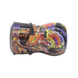 Night Graffiti Handcrafted Shaving Brush Handle (fits 24mm, 26mm knots) | Handcrafted Brush Handle | AP Shave Co.