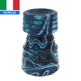 Ocean Waves Handcrafted Shaving Brush Handle (fits 24mm, 26mm knots) | Handcrafted Brush Handle | AP Shave Co.